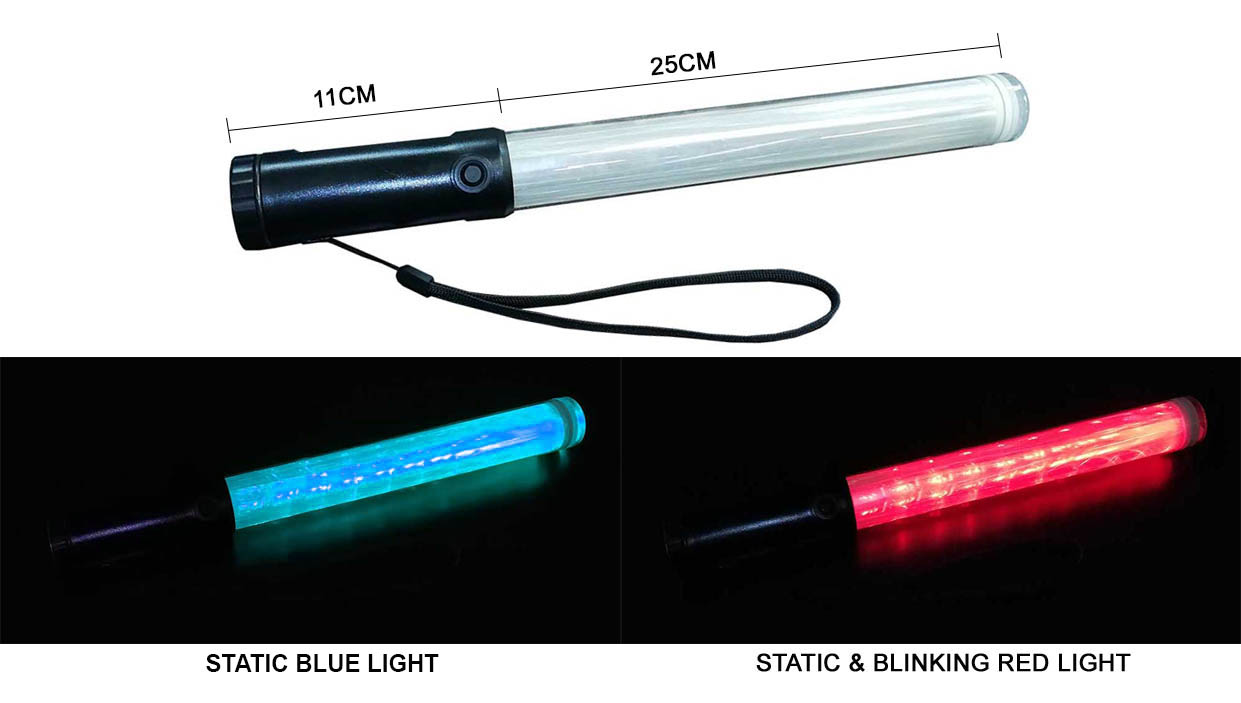 Red/Blue Baton Light Application