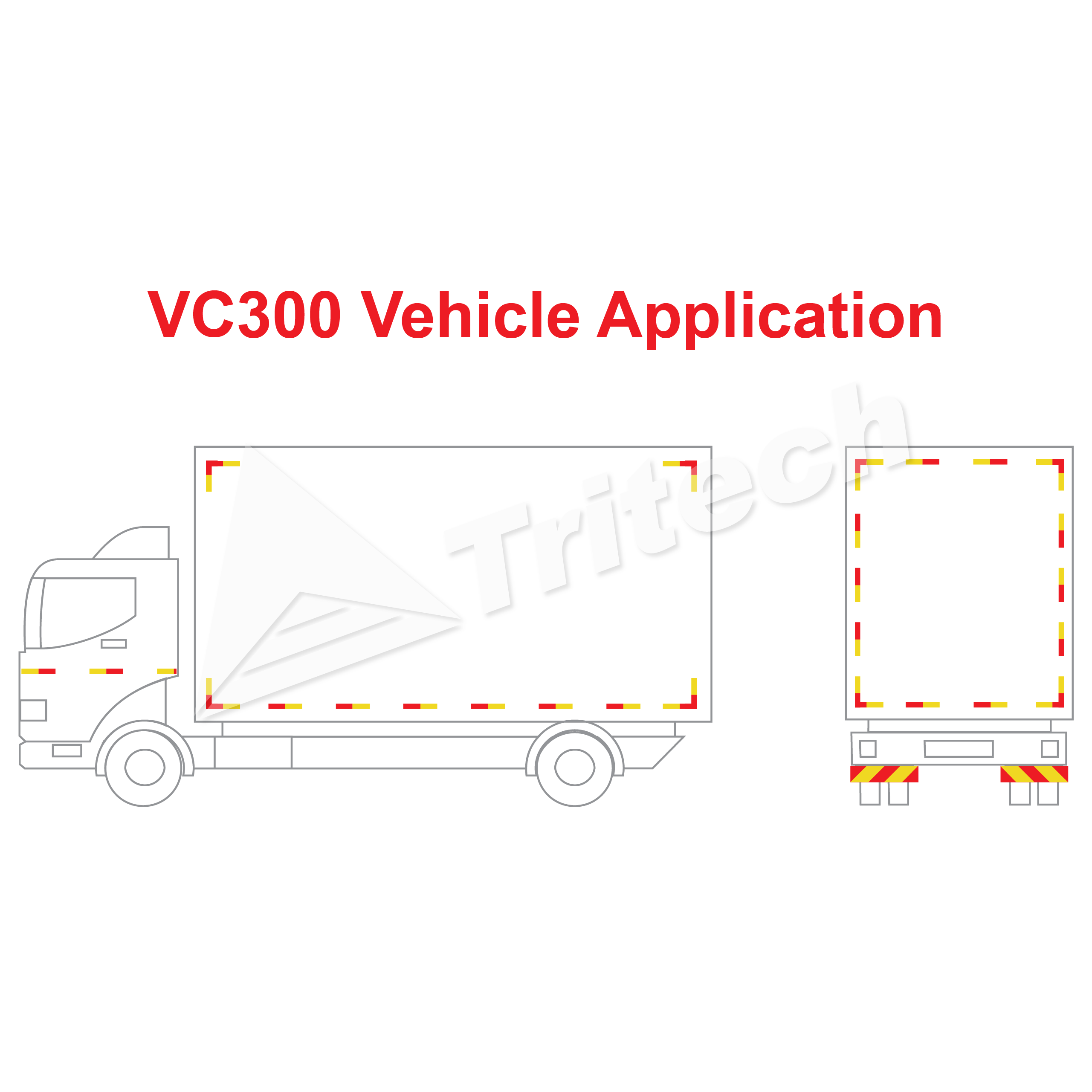 VC300 Reflective Tape on Lorries