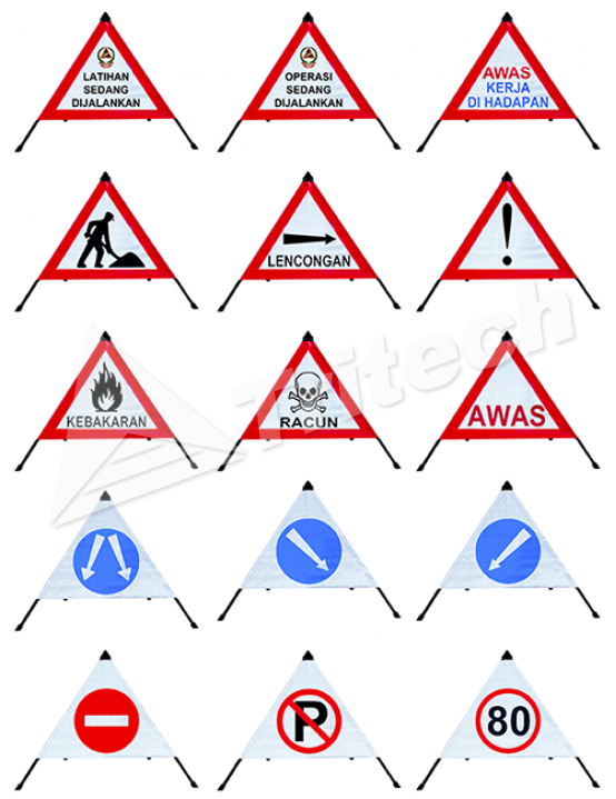Visi Portable Triangular Sign List 1