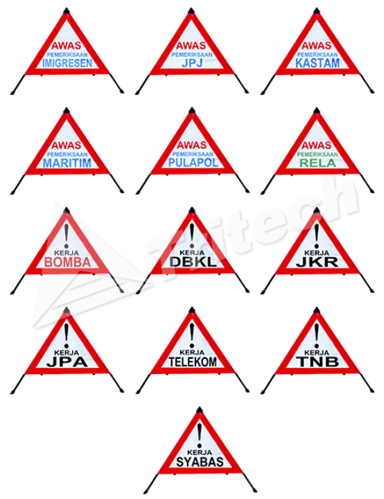 Visi Portable Triangular Sign List 2