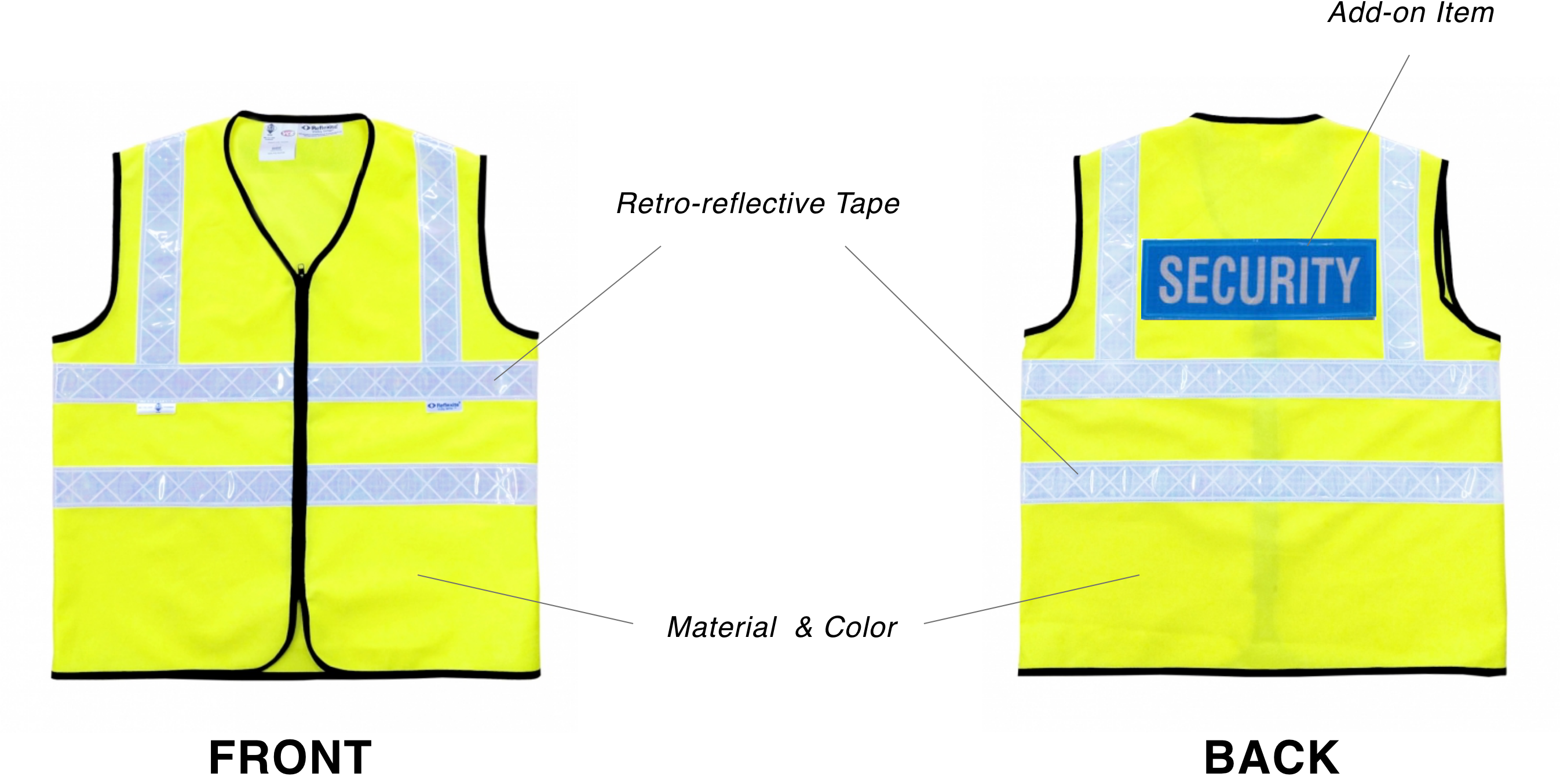 Customizable High Visibility Vests